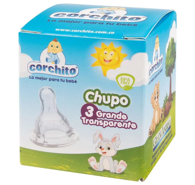 Chupo Corchito Blanco # 3 Grande