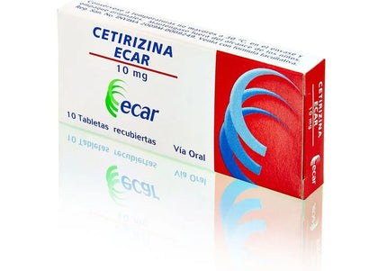 Cetirizina 10 Mg 10 Tabletas Ecar