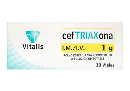 Ceftriaxona 1 G 10 Ampollas Vt