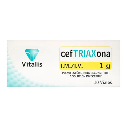Ceftriaxona 1 G 10 Ampollas Vt