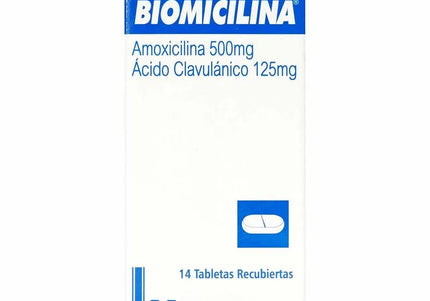 Biomicilina 500Mg/125Mg 14 Tabletas Recubiertas