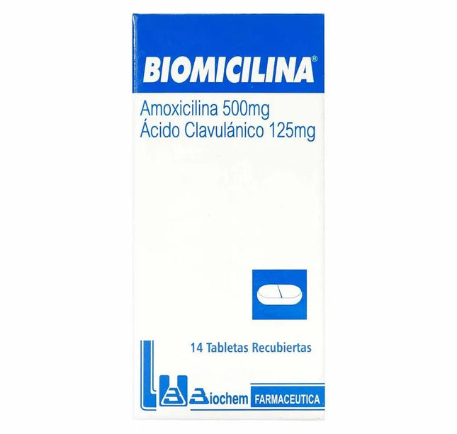 Biomicilina 500Mg/125Mg 14 Tabletas Recubiertas