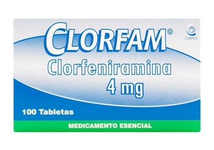 Clorfam 4 Mg 100 Tabletas
