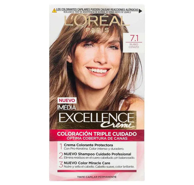 Excellence Creme Kit 7.1 Rubio Cenizo
