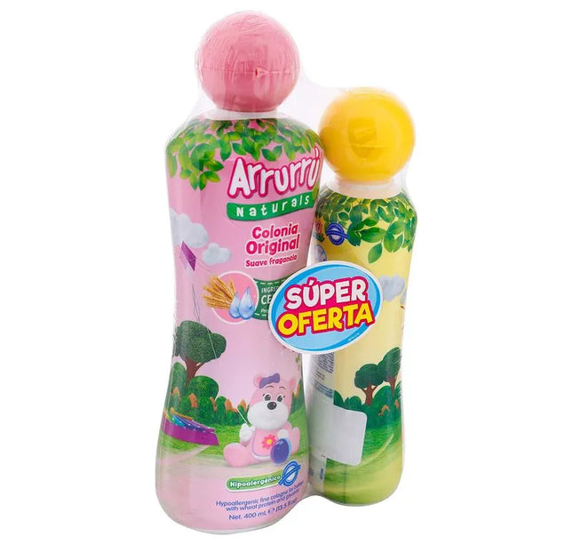 Colonia Arrurru Natural Rosado 400Ml+Crema 220Ml