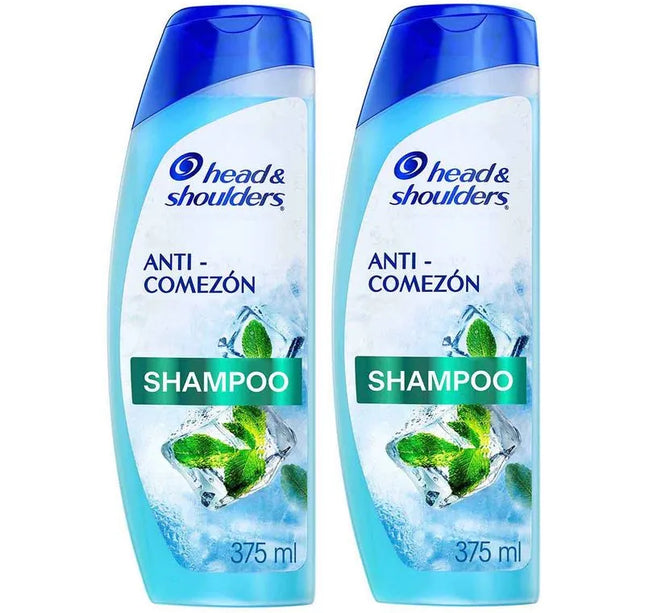 2 Shampoo Head Shoulders Anti-Comezón 375Ml Pack Ahorro.