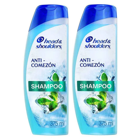 2 Shampoo Head Shoulders Anti-Comezón 375Ml Pack Ahorro.