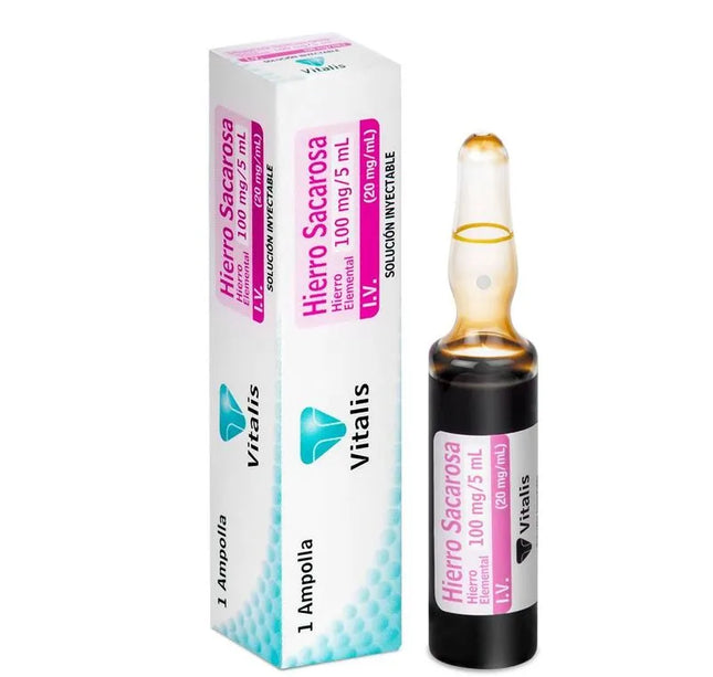 Hierro Sacarosa 100 Mg 1 Ampolla Vt