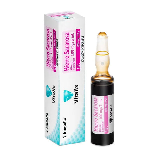Hierro Sacarosa 100 Mg 1 Ampolla Vt