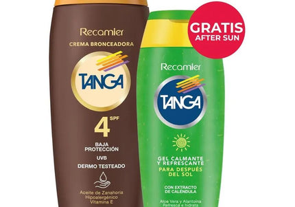 Bronceador Tanga Aceite Spf 4 185Ml + Gel After 130Ml