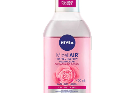 Agua Micelar  Nivea Facial Rosas 400Ml