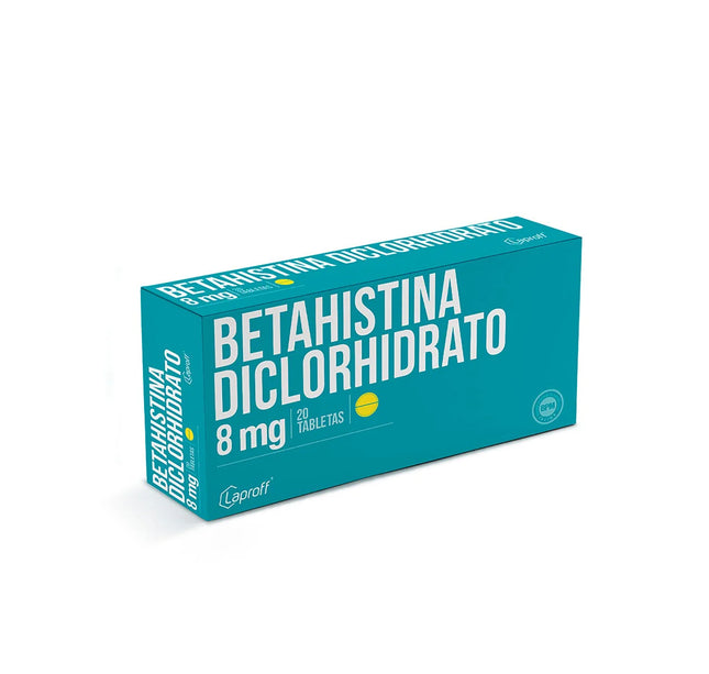 Betahistina 8 Mg 20 Tabletas