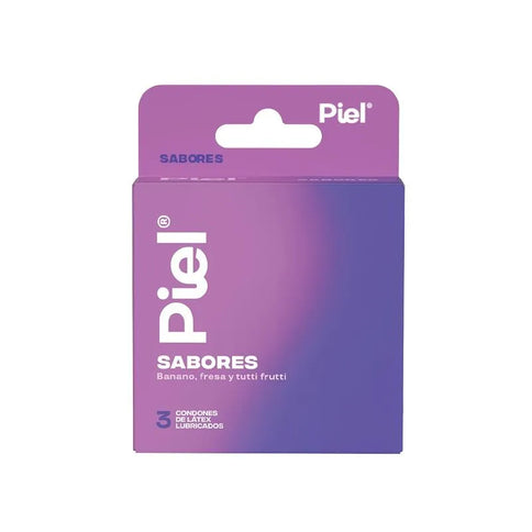 Preservativo Condon Piel Sabores 3 Und