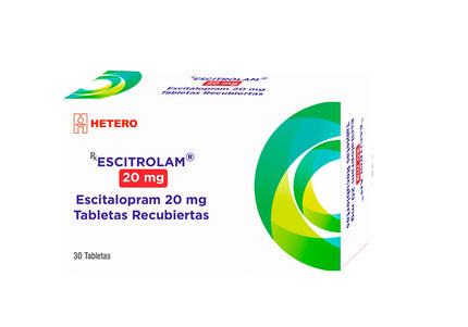 Escitrolam 20 Mg 30 Tabletas