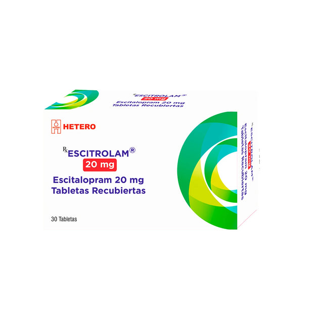 Escitrolam 20 Mg 30 Tabletas