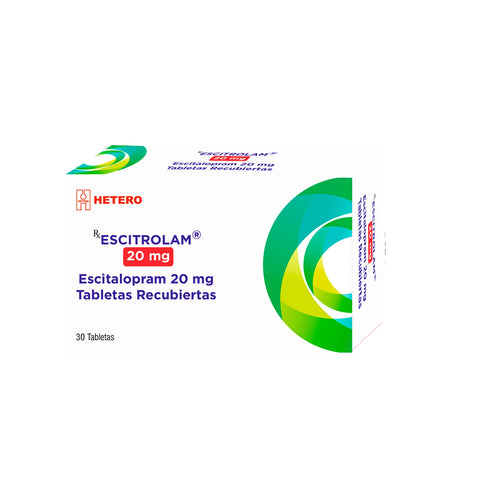 Escitrolam 20 Mg 30 Tabletas