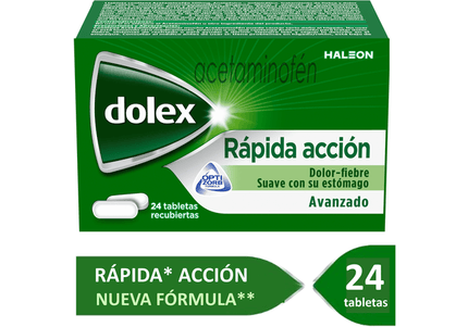 Dolex Rapida Accion Avanz 500 Mg 24 Tbs
