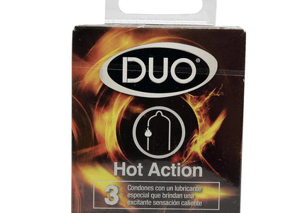 Preservativo Duo  Hot Action 3 Und