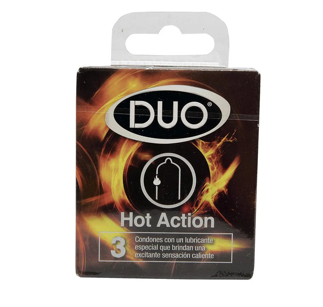 Preservativo Duo  Hot Action 3 Und