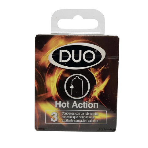 Preservativo Duo  Hot Action 3 Und