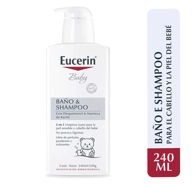 Eucerin Baby Baño Y Champoo 240 Ml
