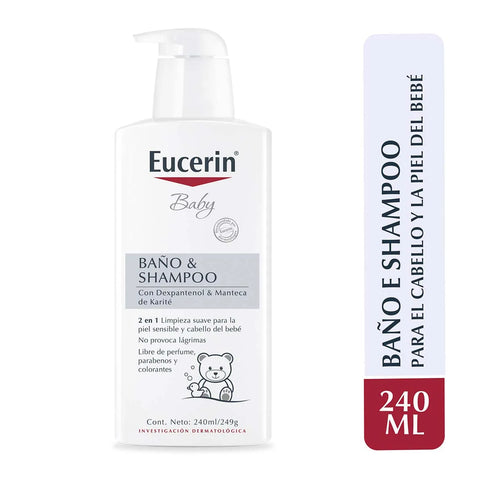 Eucerin Baby Baño Y Champoo 240 Ml