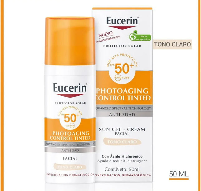 Protección Solar Eucerin Fps50 Tono Claro 50Ml