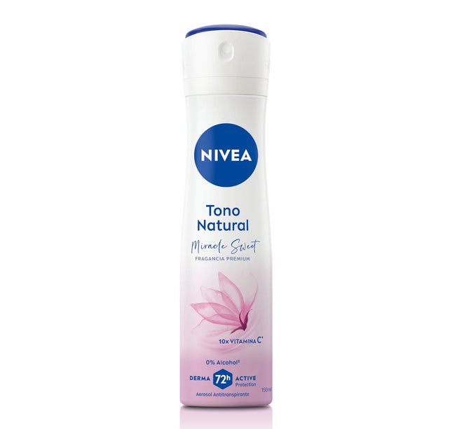 Desodorante  Nivea Spray Tono Natural Miracle Sweet 150Ml
