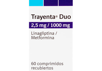 Trayenta Duo 2.5/1.Mg 60 Tabletas