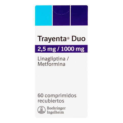 Trayenta Duo 2.5/1.Mg 60 Tabletas