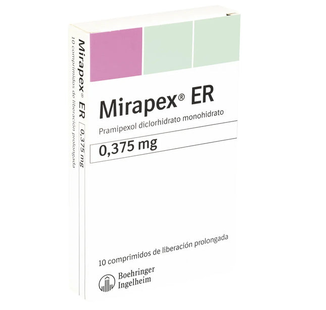 Mirapex Er 0.375 Mg 10 Tabletas