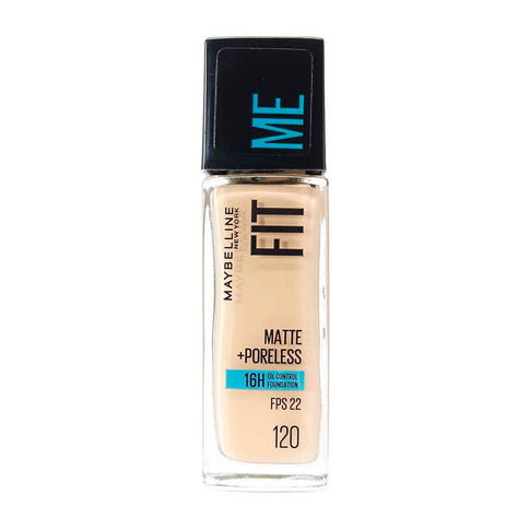 BASE LIQUIDA MAYBELLINE FIT ME MATTE+PORELESS FDN 120CLA.IV