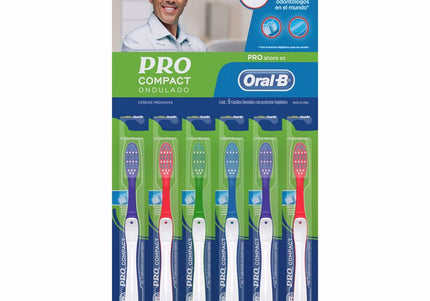 Cepillo Oral-B Pro Comp Ondulados 6 Undulado Mega Pack