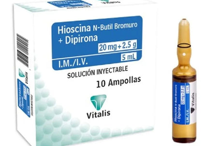 N-Butil+Dipirona 20Mg+2.5G/5Ml 10 Ampollas
