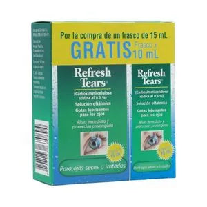 Refresh Tears Gotas Lubr.15 Ml+10 Ml