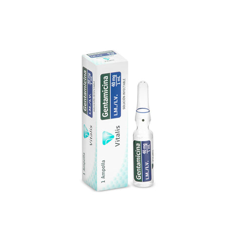 Gentamicina 40Mg/1Ml 1 Ampolla Vt