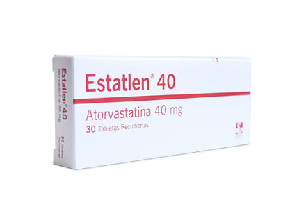 Estatlen 40 Mg (Atorvastatina) 30 Tabletas Recubiertas