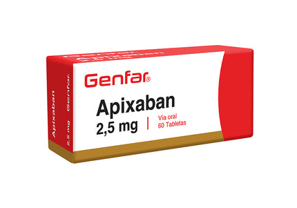 Apixaban 2.5 Mg 60 Tbs Rec