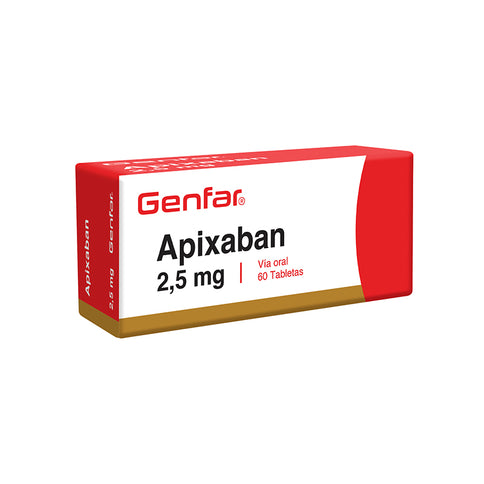 Apixaban 2.5 Mg 60 Tbs Rec