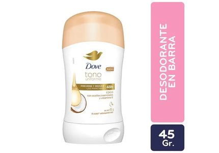 Desodorante Dove Barra Coco Vitamina E 45 Gr