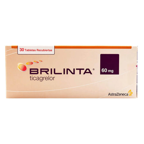 Brilinta 60 Mg 30 Tabletas