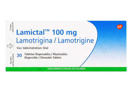 Lamictal Tableta Dispersable 100 Mg 30 Tbs