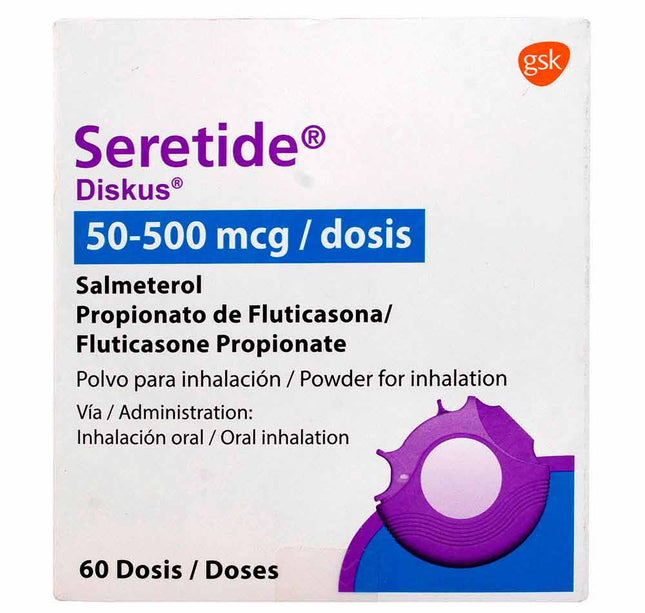 Seretide D50/500M 60 Dosis