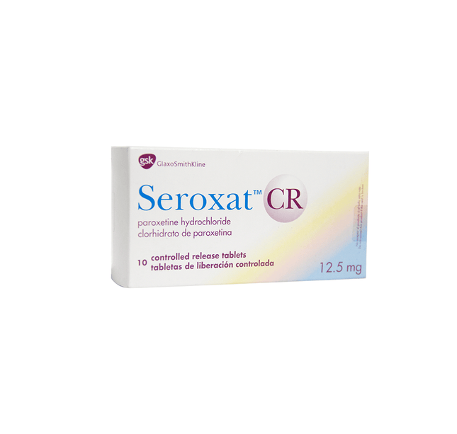 Seroxat Cr 12.5 Mg 10 Tabletas