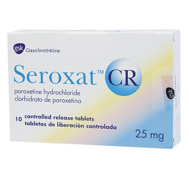 Seroxat Cr 25 Mg 10 Tabletas