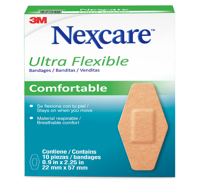Banditas Nexcare Ultra Flexibles 10 Unidades