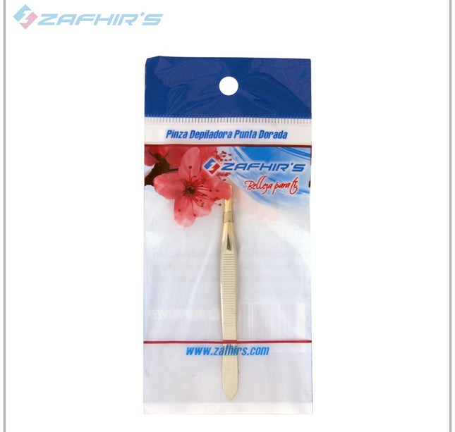 Pinza Depiladora Punta Dorada R554-63