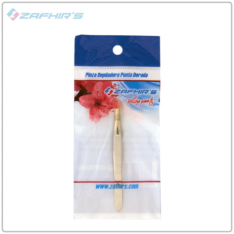 Pinza Depiladora Punta Dorada R554-63