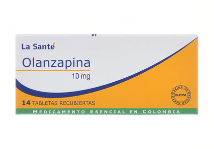 Olanzapina 10 Mg 14 Tabletas LS