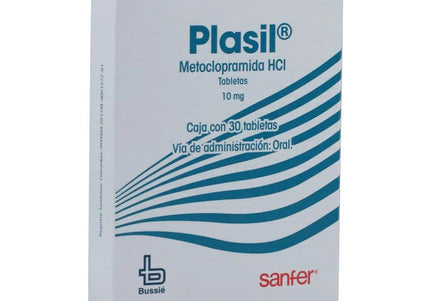 Plasil 10 Mg 30 Tabletas